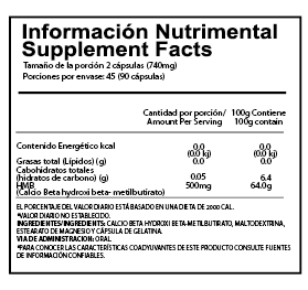 HMB 500 mg – 90 Cápsulas
