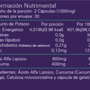 Acido Alpha Lipoico 500 mg 60 caps